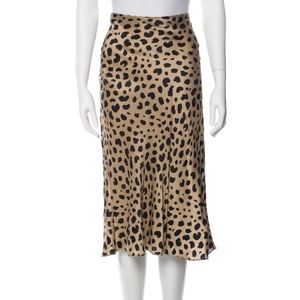 Realization Par ‘Naomi silk mid-length skirt’